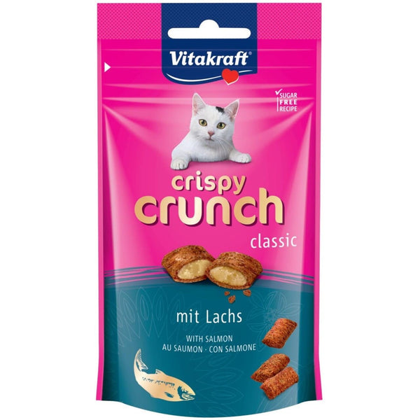 Vitakraft Crispy Crunch med laks 40 g kattegodbid