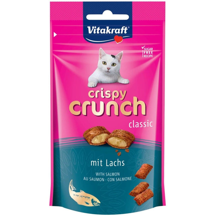 Vitakraft Crispy Crunch med laks 40 g kattegodbid