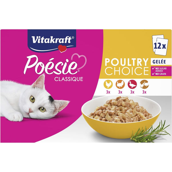 Vitakraft Poésie Multipak Classic gele 12x85g – Vådfoder