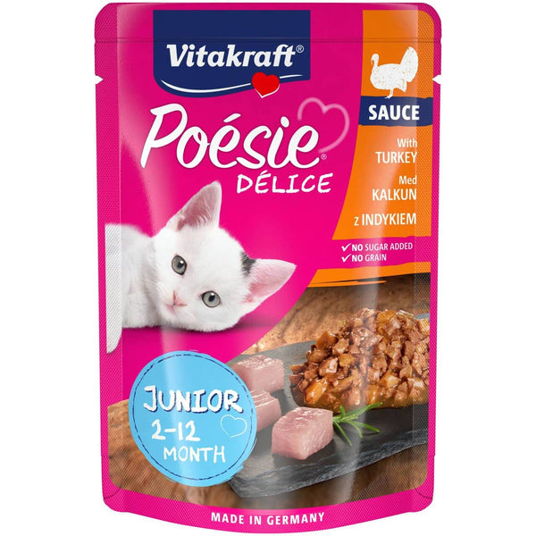 Vitakraft Poésie® Délice Junior kalkun i sauce 85g