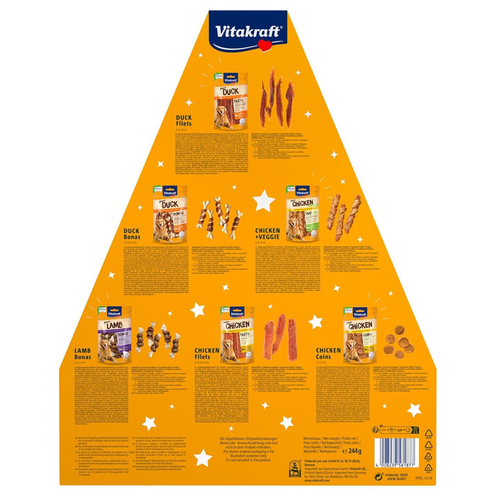 Vitakraft julekalender til hund bagside