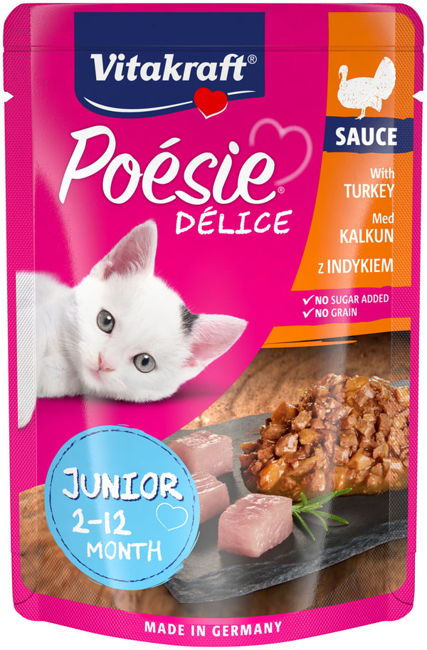Vitakraft Poésie® Délice Junior med kalkun junior vådfoder til kat