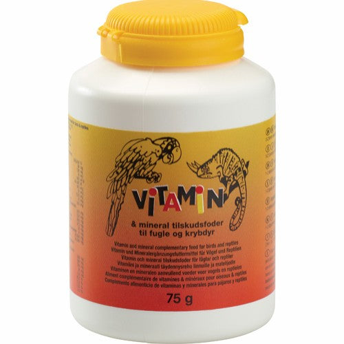 Diafarm Vitamin til Fugle og Krybdyr 75g