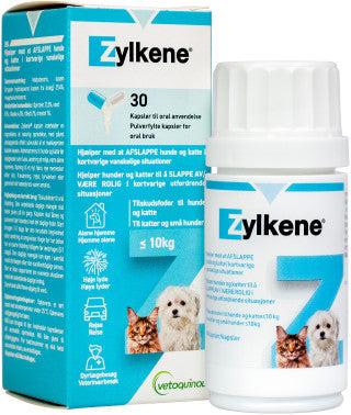 Zylkéne 75mg. til hunde og katte under 10kg, 30 stk.