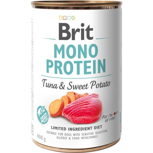 Brit Mono Protein Tun & Sweet Potato, 400gr Til følsom fordøjelse
