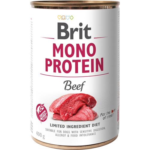 Brit Mono Protein Okse, 400gr, Til følsom Fordøjelse
