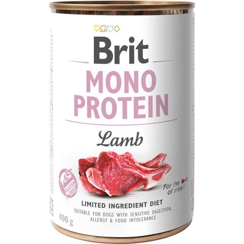 Brit Mono Protein Lam, 400gr Til Følsom Fordøjelse