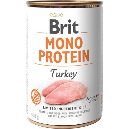 Brit Mono Protein Kalkun, 400gr, Til Følsom Fordøjelse
