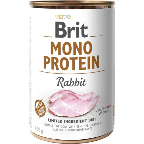 Brit Mono Protein Kanin, 400gr til følsom fordøjelse