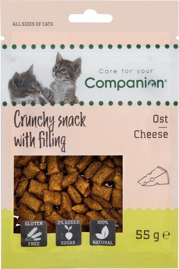 Companion Cat Crunchy med fyld - ost