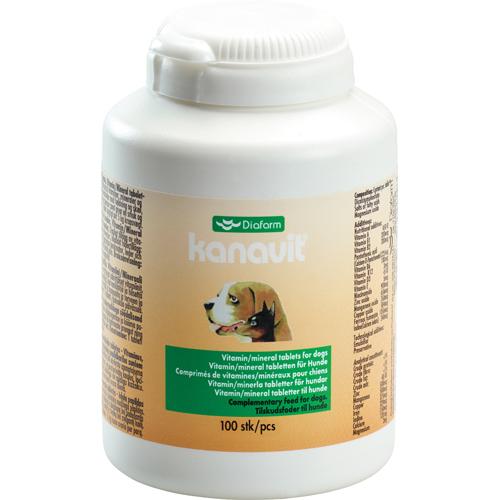 Diafarm Kanavit tabletter Vitamin/Mineral tilskud til Hunde