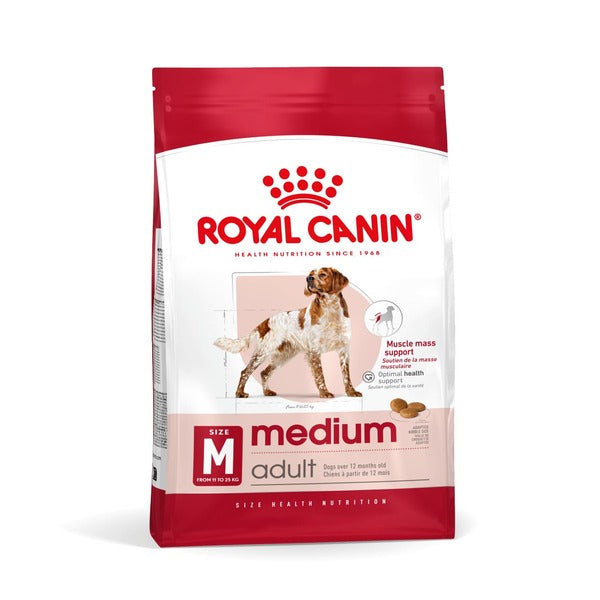 Royal Canin Medium Adult 10kg, til hunde 10-25kg Pose