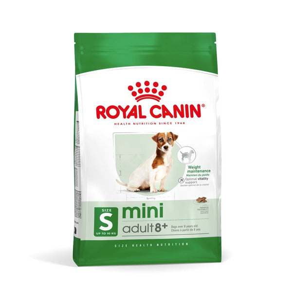 Royal Canin Mini Adult 8+ 2kg, til hunde over 8 år Pose