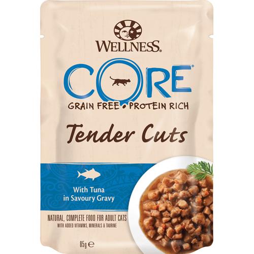 CORE Tender Cuts med Tun, Vådfoder 85g