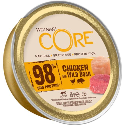 Core Cat 98 Kylling & Vildsvin vådfoder, 85gr