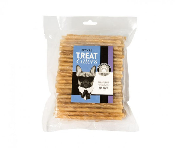 Treateaters twisted sticks natural 100stk Hundetyggepind