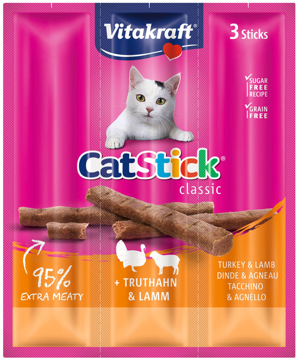 Vitakraft Cat Stick® med kalkun og lam kattegodbid