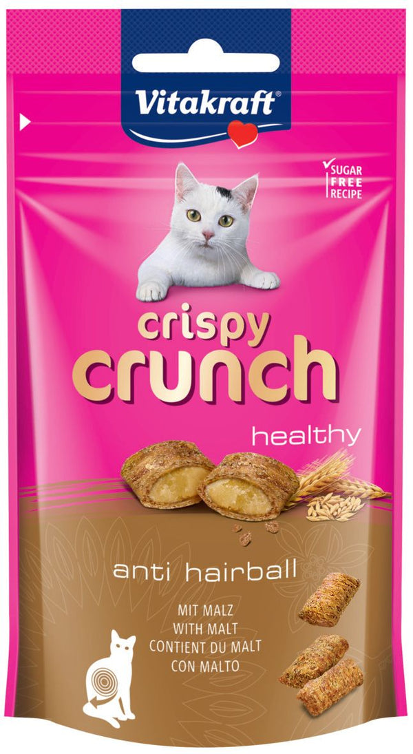 Vitakraft Crispy Crunch med malt, anti hairball kattegodbid