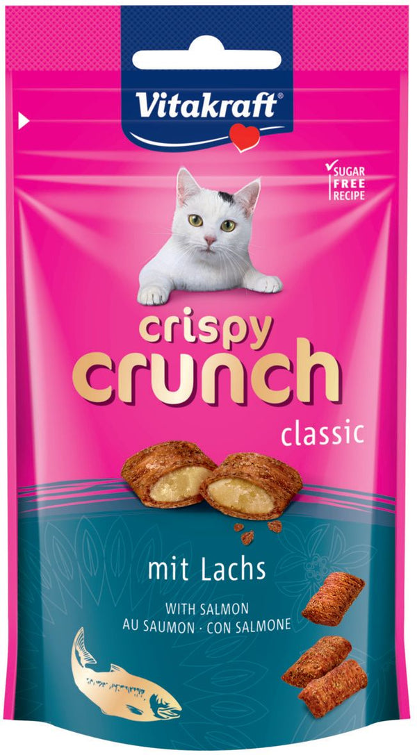 Vitakraft Crispy Crunch med laks kattegodbid