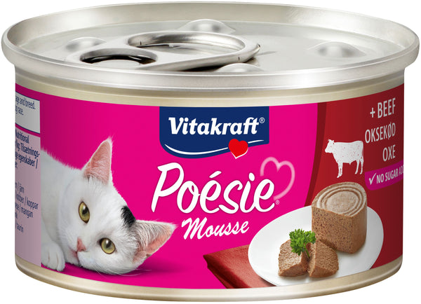 Vitakraft Poésie® Mousse med okse vådfoder til kat