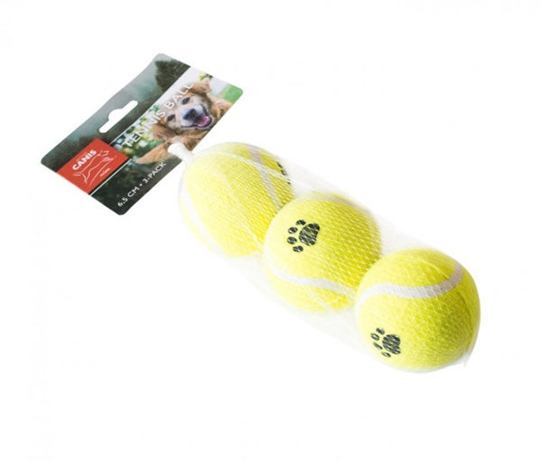 Active canis tennisbolde 6,5 cm, 3-pack hundelegetøj