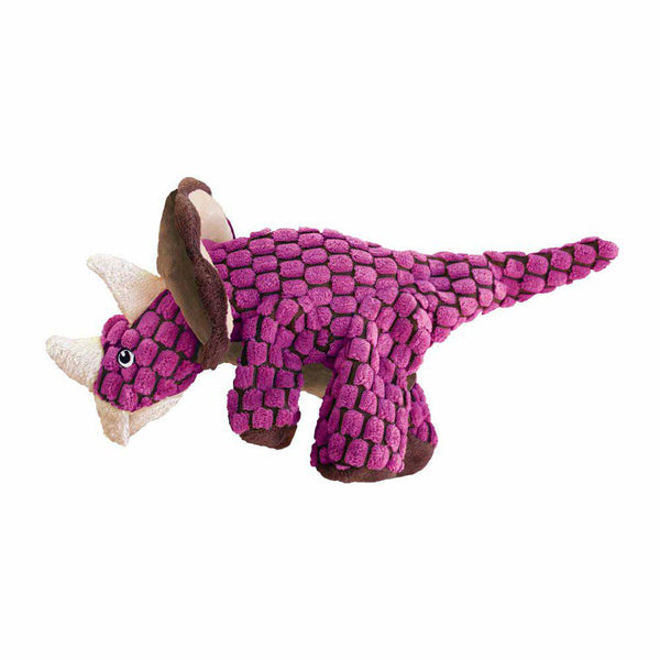 Kong Dynos Triceratops Pink L 10x18x37cm Hundelegetøj