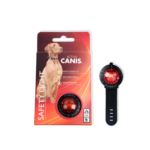 Active Canis Rød Safety Light, Vandtæt Hundelygte