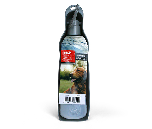 Active Canis Rejse vandflaske, 500 ml sort