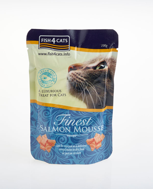Fish4Cats Finest Lakse Mousse 100 g vådfoder til kat