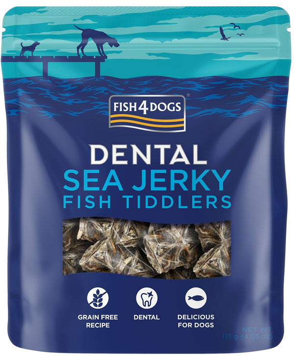 Fish4Dogs Dental Fiskebidder 115g Hundegodbidder