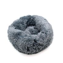 Fluffy donut seng 90cm antracit grå hundeseng