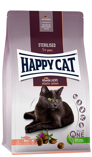 Happy Cat Sterilised Adult Laks 10 kg Kattefoder