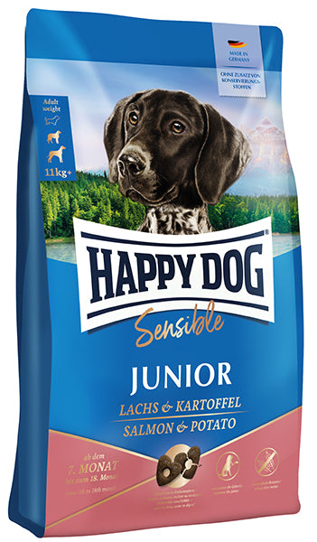 Happy Dog Supreme Sensible Junior Laks & Kartoffel 10 kg Hvalpefoder