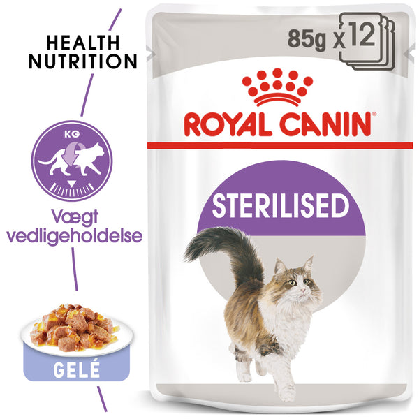Royal Canin Sterilised Jelly Adult Vådfoder til kat 12x85g