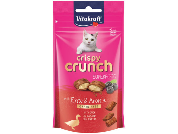 VitakraftCrispy Crunch med And & Aronia bær kattegodbid