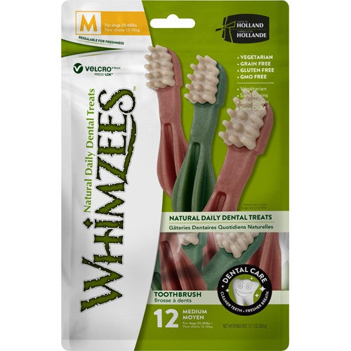 Whimzees Tandbørste star M 360g 12pack