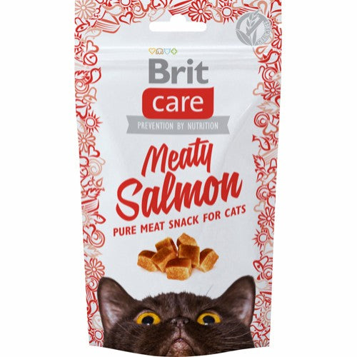 Brit care snack meaty laks kattegodbidder 50g