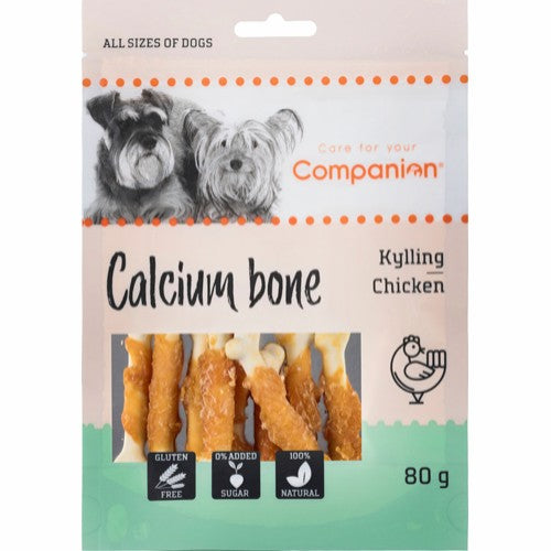 Companion Calcium Ben med Kylling 80g Hundegodbid