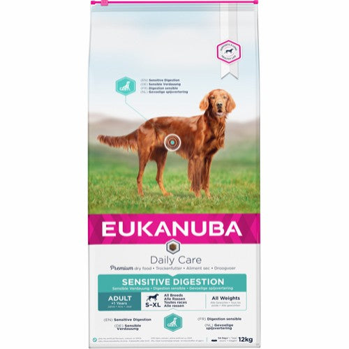 Eukanuba Adult Daily Care Sensitive Digestion, Hundefoder 12kg
