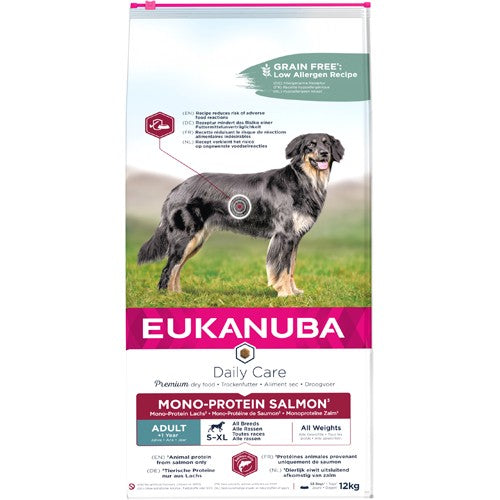 Eukanuba Adult Monoprotein Laks, Hundefoder 12kg
