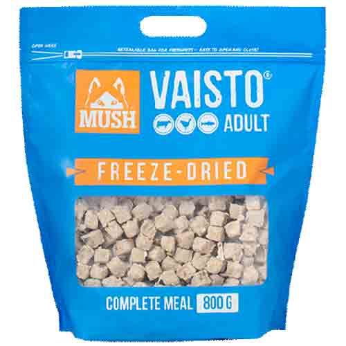 MUSH Vaisto Freeze Dried Okse/Kalkun/Laks 800g Hundegodbidder