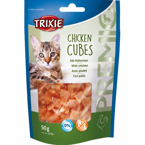 Trixie primo cubes, kylling 50g kattegodbid