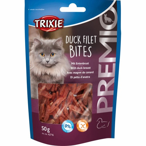 Trixie Premio Katte Snack Godbidder Ande Filet Bidder - 50g