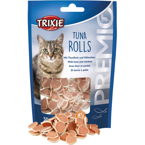 Trixie Katte Snack Godbidder Premio Tun Ruller Uden Sukker