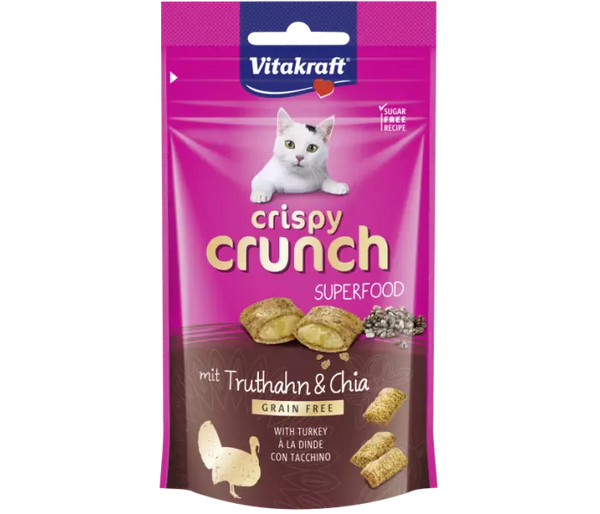 Vitakraft Crispy Crunch med Kalkun & Chia frø kattegodbid